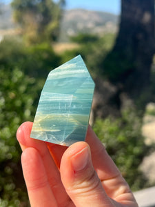 Lemurian Aquantine Calcite Tower