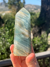 Load image into Gallery viewer, Lemurian Aquantine Calcite Tower