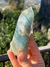 Load image into Gallery viewer, Lemurian Aquantine Calcite Tower