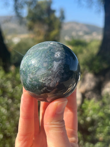 Moss Agate sphere
