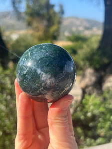 Moss Agate sphere