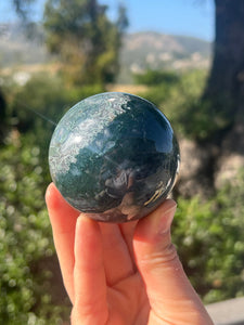 Moss Agate sphere