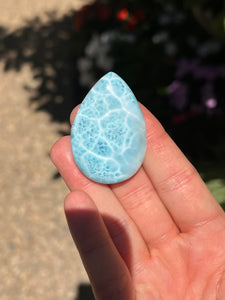Larimar Large Rounded Teardrop