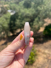 Load image into Gallery viewer, Pink Amethyst Flower Agate Palm Stone