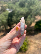 Load image into Gallery viewer, Pink Amethyst Flower Agate Palm Stone