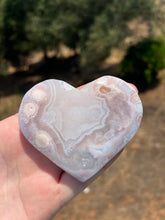 Load image into Gallery viewer, Pink Amethyst Flower Agate Heart