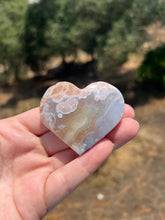 Load image into Gallery viewer, Pink Amethyst Flower Agate Heart