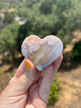 Load image into Gallery viewer, Pink Amethyst Flower Agate Heart