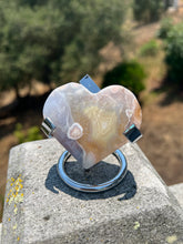 Load image into Gallery viewer, Pink Amethyst Flower Agate Heart