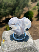 Load image into Gallery viewer, Pink Amethyst Mauve Flower Agate Heart