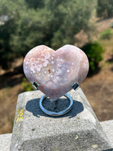 Load image into Gallery viewer, Pink Amethyst Flower Agate Heart