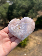 Load image into Gallery viewer, Pink Amethyst Flower Agate Heart