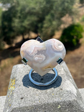 Load image into Gallery viewer, Pink Amethyst Flower Agate Heart