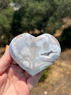 Pink Amethyst Flower Agate Heart**