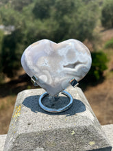 Load image into Gallery viewer, Pink Amethyst Flower Agate Heart
