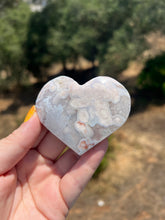 Load image into Gallery viewer, Pink Amethyst Flower Agate Heart