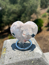 Load image into Gallery viewer, Pink Amethyst Flower Agate Heart
