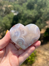 Load image into Gallery viewer, Pink Amethyst Flower Agate Heart