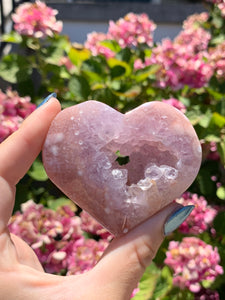 Pink Amethyst Heart
