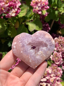 Pink Amethyst Heart