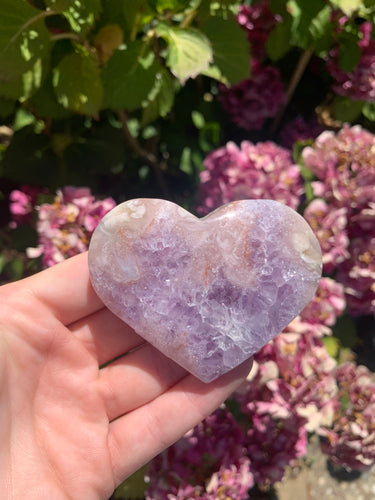 Pink Amethyst Heart