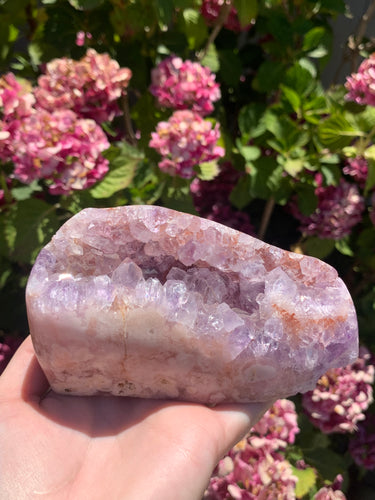 Pink Amethyst Cut base