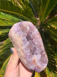 Pink Amethyst Cut base