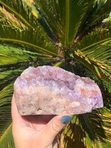 Pink Amethyst Cut base