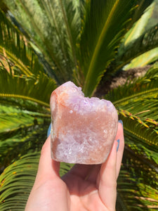 Pink Amethyst Cut base