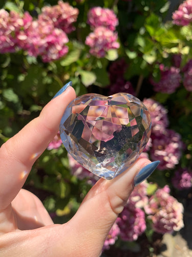 Citrine Faceted Heart