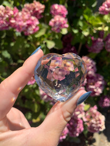 Citrine Faceted Heart