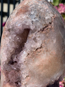 Lavender Pink Amethyst Cut Base