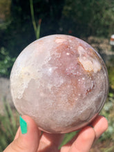 Load image into Gallery viewer, Pink Amethyst Flower Agate Sphere