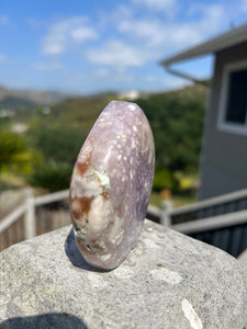 Lavendar Pink Amethyst Flower Agate Flame