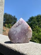 Pink Amethyst Flower Agate Flame**