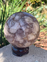 Load image into Gallery viewer, Pink Amethyst Flower Agate Sphere