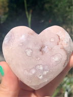 Pink Amethyst Heart**