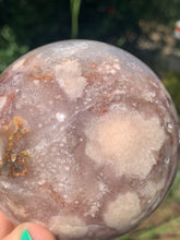 Load image into Gallery viewer, Pink Amethyst Flower Agate Sphere