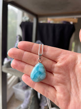 Load image into Gallery viewer, Larimar Sterling Silver Necklace