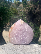Lavender Pink Amethyst Flower Agate Flame**