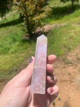 Load image into Gallery viewer, Pink Amethyst Flower Agate Tower**