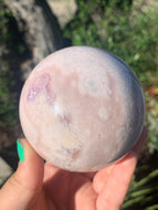 Pink Amethyst Sphere w Lavender Spot