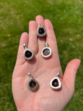 Load image into Gallery viewer, Smokey Dark Quartz Sterling Silver Pendant