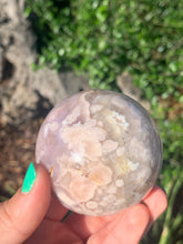 Load image into Gallery viewer, Pink Amethyst Flower Agate Sphere
