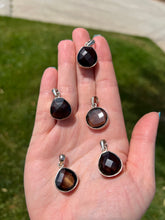 Load image into Gallery viewer, Smokey Dark Quartz Sterling Silver Pendant