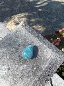 Larimar Drilled Teardrop Pendant #2