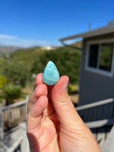 Load image into Gallery viewer, Larimar Drilled Teardrop Pendant #2