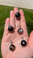 Smokey Dark Quartz Sterling Silver Pendant