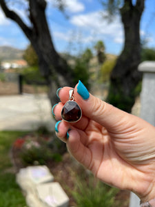 Smokey Dark Quartz Sterling Silver Pendant