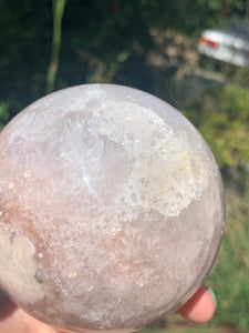 Pink Amethyst Flower Agate Sphere